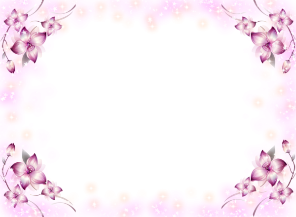 Рамка нежные цветы