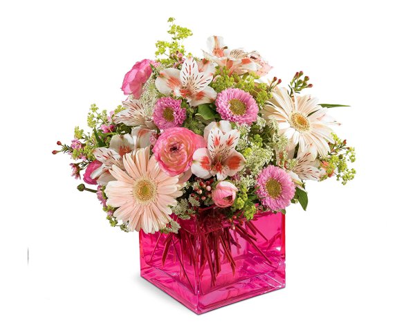 Букет цветов на белом фоне