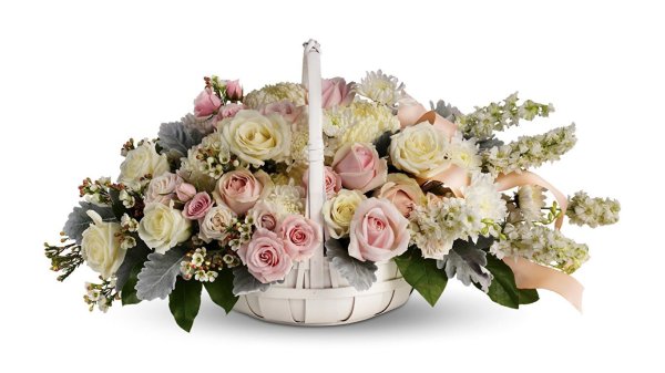 Цветочные композиции на прозрачном фоне