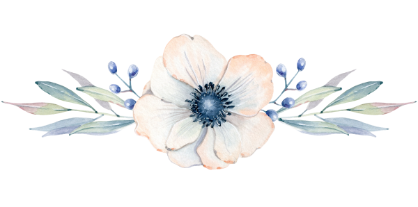 Прозрачные цветы акварелью