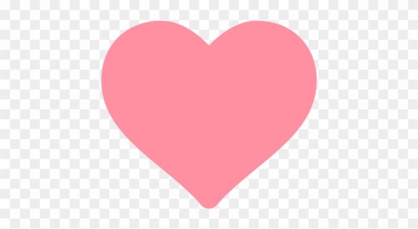 Розовое сердце на белом фоне