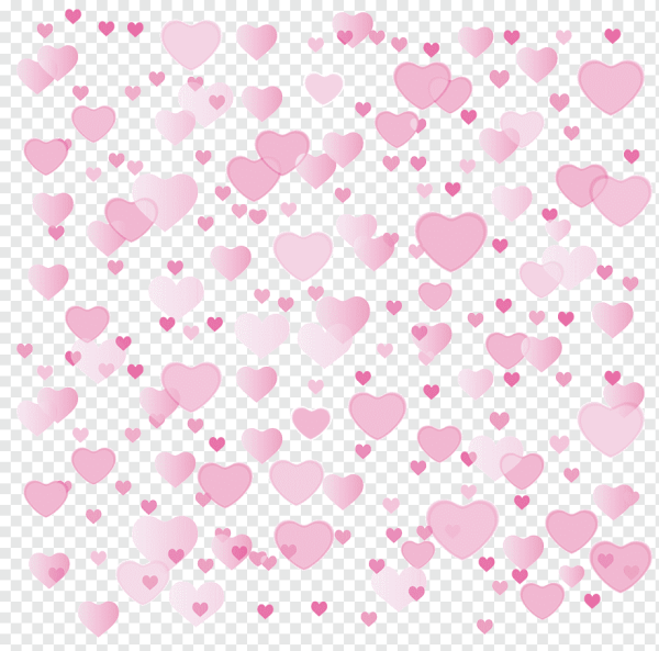 Розовый фон с сердечками для фотошопа