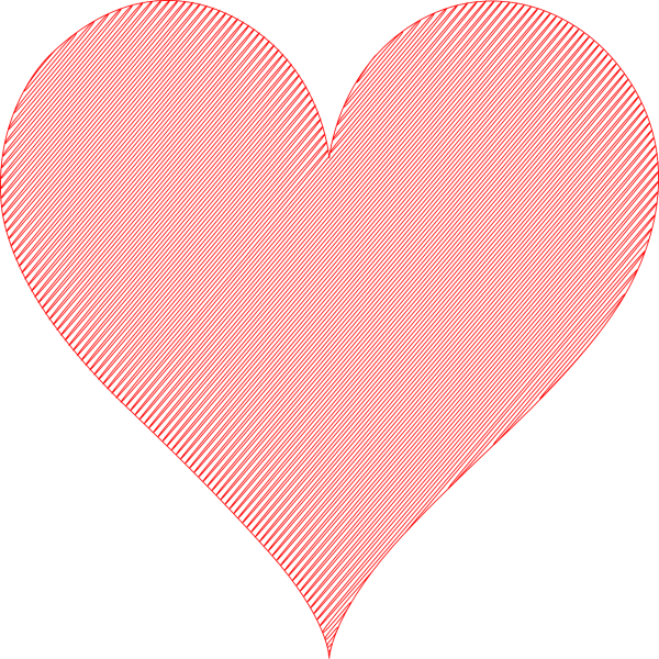 Розовые сердечки на прозрачном фоне