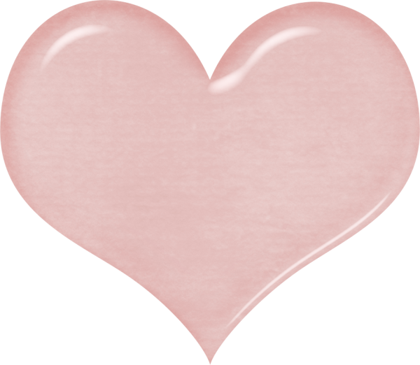Светло розовое сердце