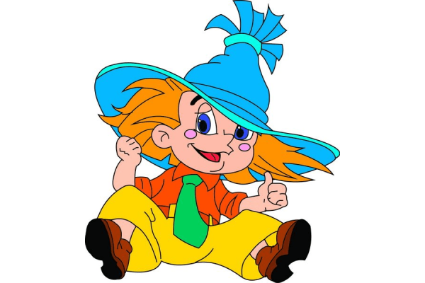 Незнайка с книжкой картинки