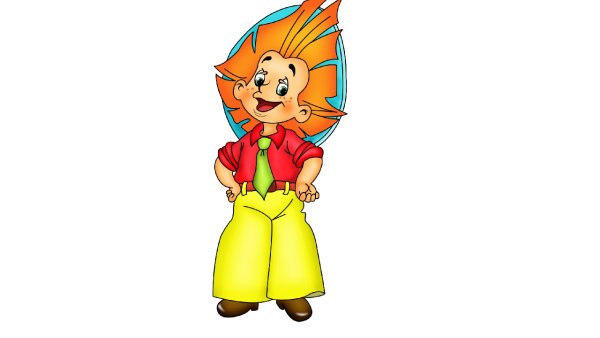 Незнайка на белом фоне