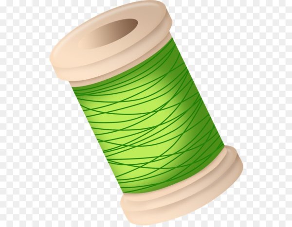 Катушка зеленых ниток