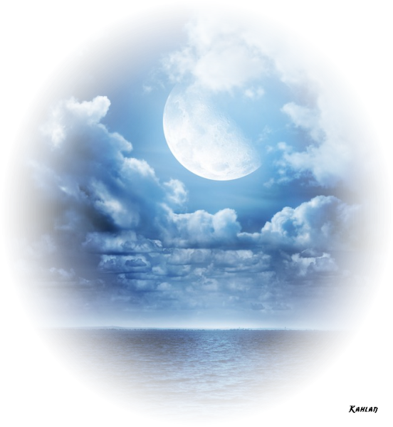 Луна на Светлом фоне