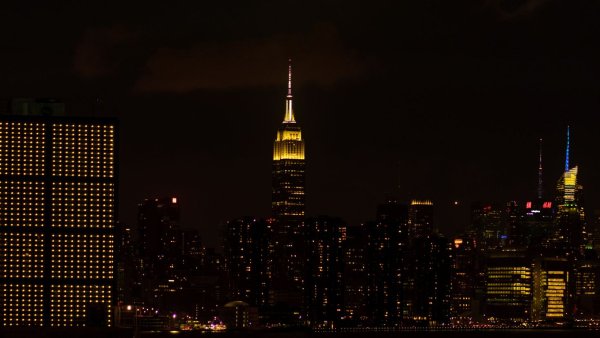 Нью-Йорк Сити 4к ночной