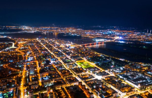 Ночной Красноярск