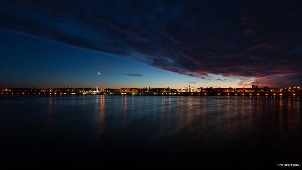 Панорама ночного Волгограда