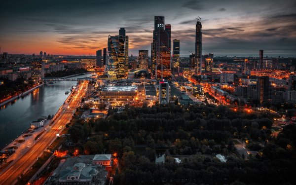 Москоу Сити 4к