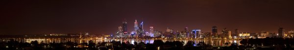 Ночной город панорама