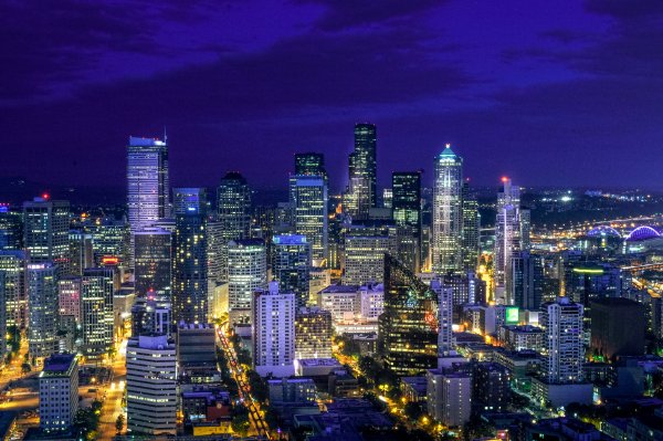 Город ночью