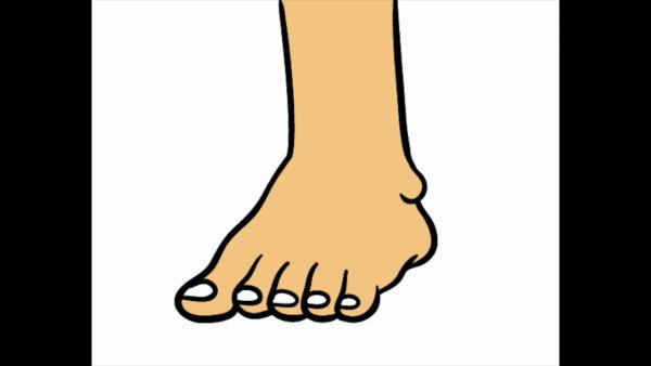 Нога мультяшная