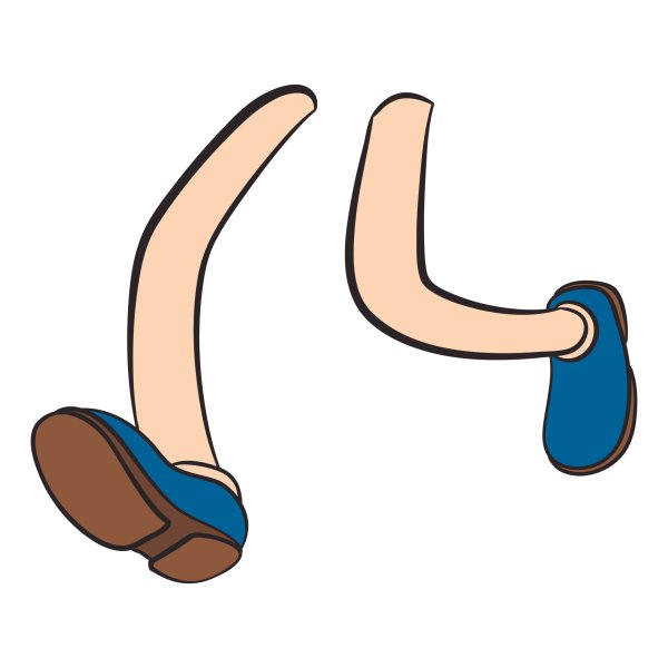 Нога мультяшный