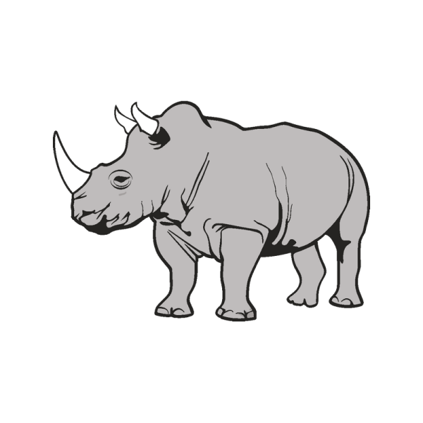 Изображение носорога сбоку