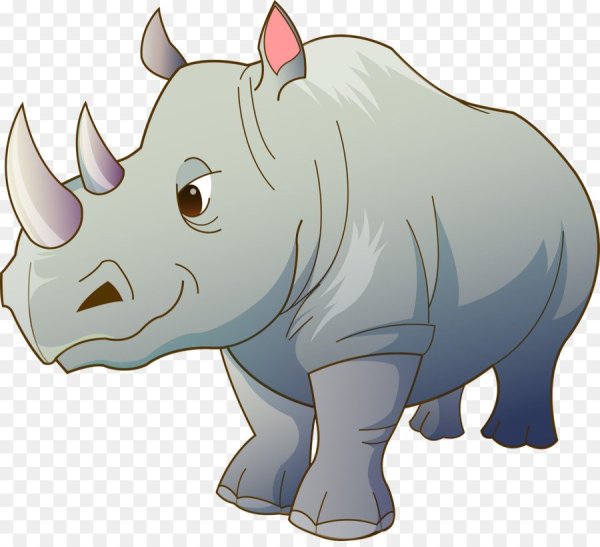 Носорог рисунок