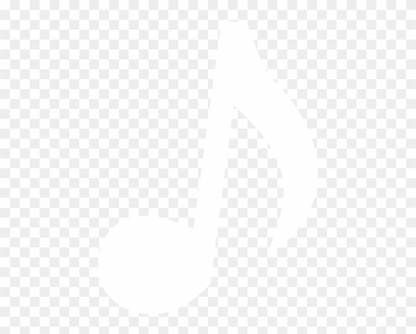 Белые Ноты на прозрачном фоне