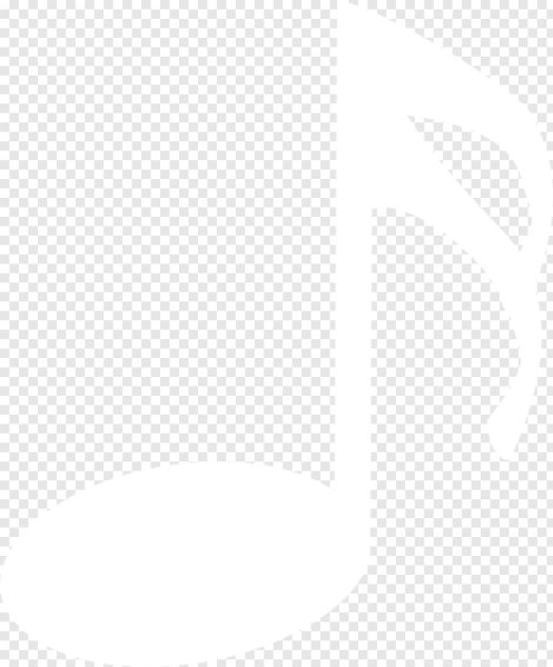 Белые нотки на прозрачном фоне