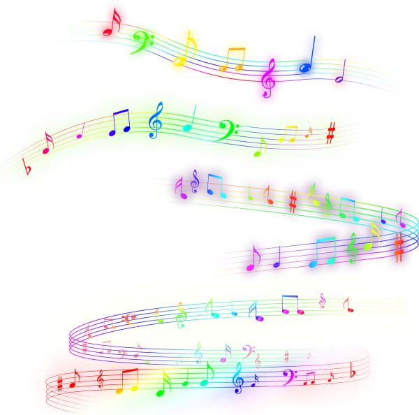 Разноцветные Ноты