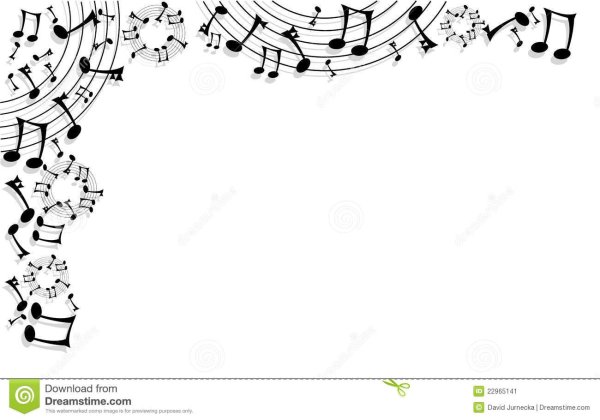 Рамки с нотками для оформления текста