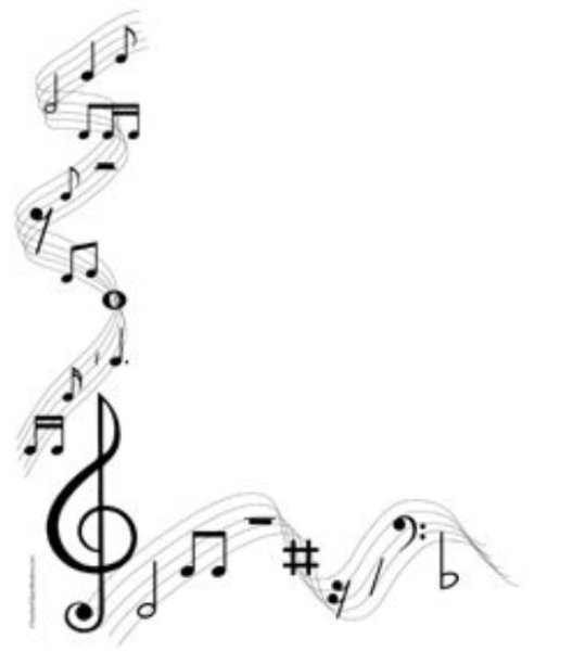 Рамка для ворда музыкальная