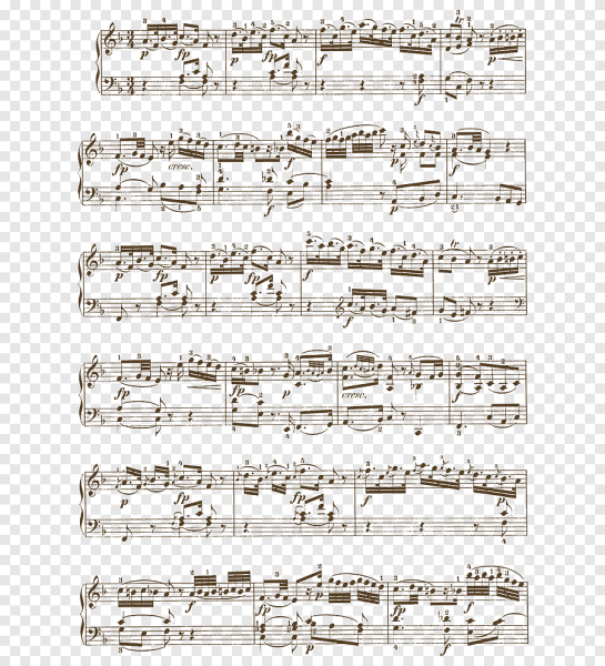 Нотный лист с нотами