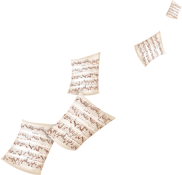 Ноты бумага обрывки