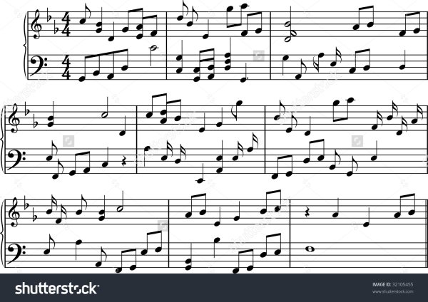 Лист с нотами