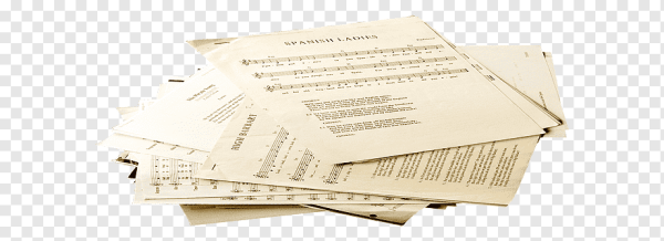 Стопка листов с нотами