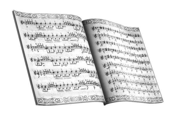 Книга с нотами