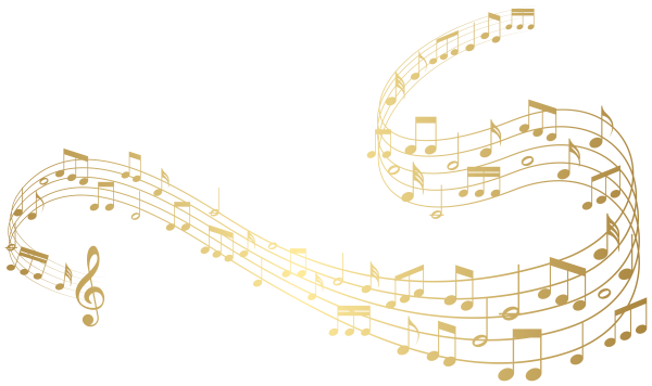 Нотки на прозрачном фоне для фотошопа