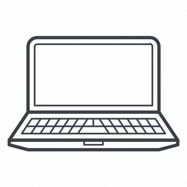 Очертания ноутбука