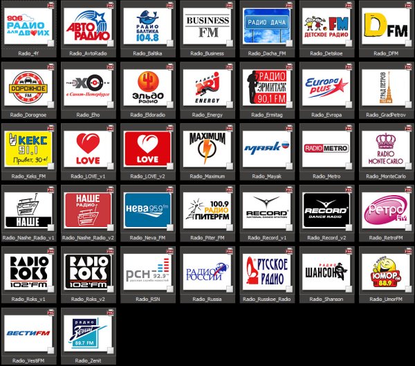 Логотипы радиостанций для Шкода Октавия