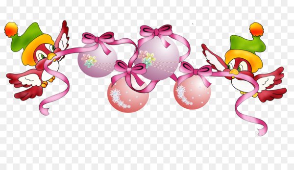 Новогодние мультяшки на прозрачном фоне