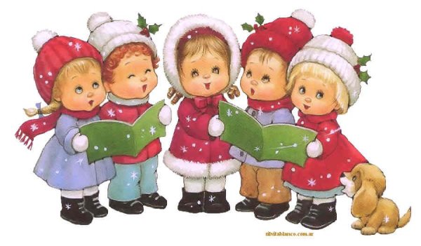 Дети поют на Рождество