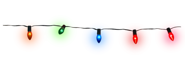 Гирлянда на прозрачном фоне