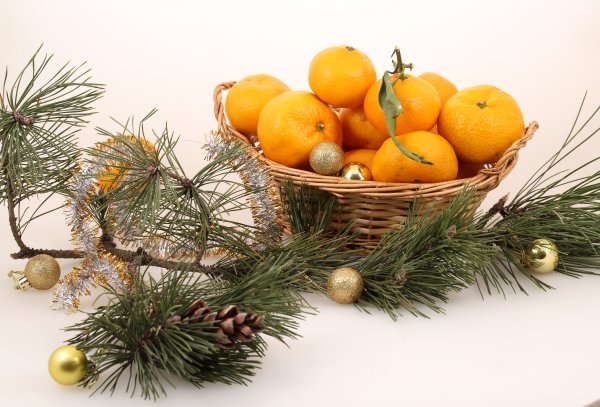 Новогодний мандарин.