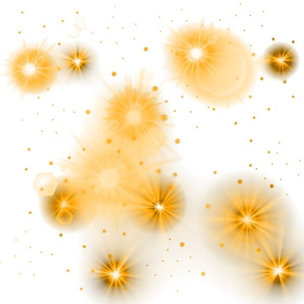 Огоньки без фона