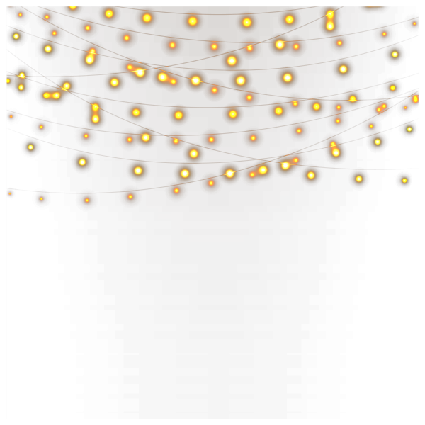 Гирлянда на белом фоне