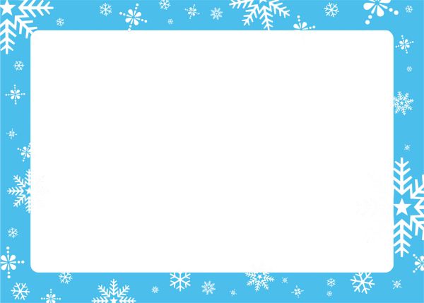 Зимняя рамка для текста