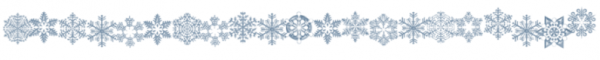 Полоса из снежинок