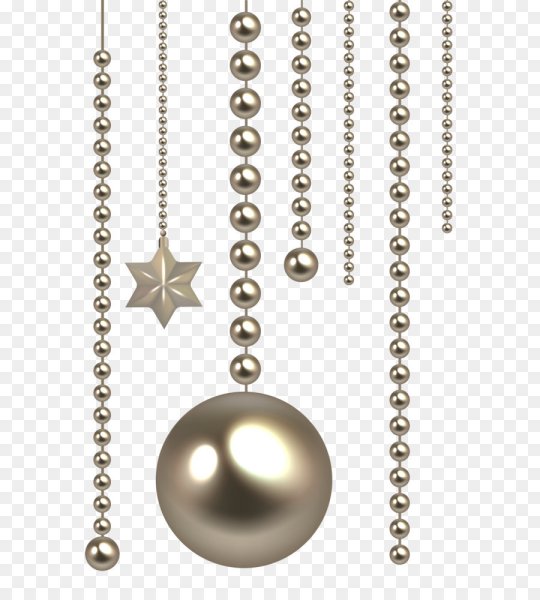 Серебряные бусы на елку