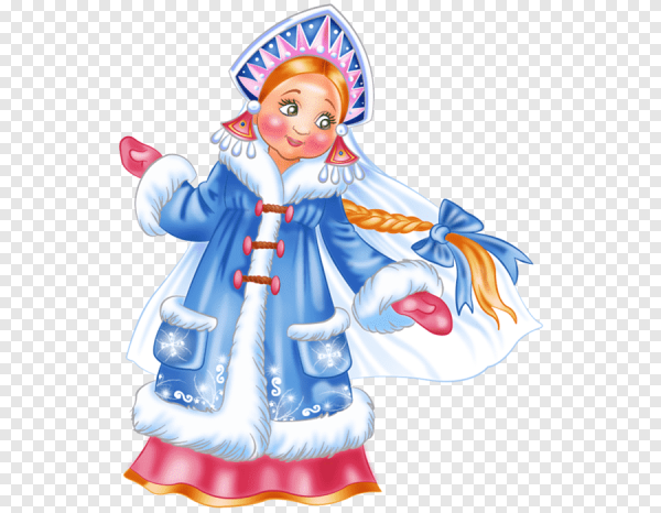 Снегурочка картинка для детей на прозрачном фоне