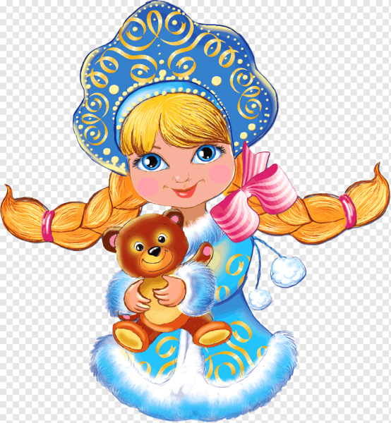 Снегурочка на прозрачном фоне