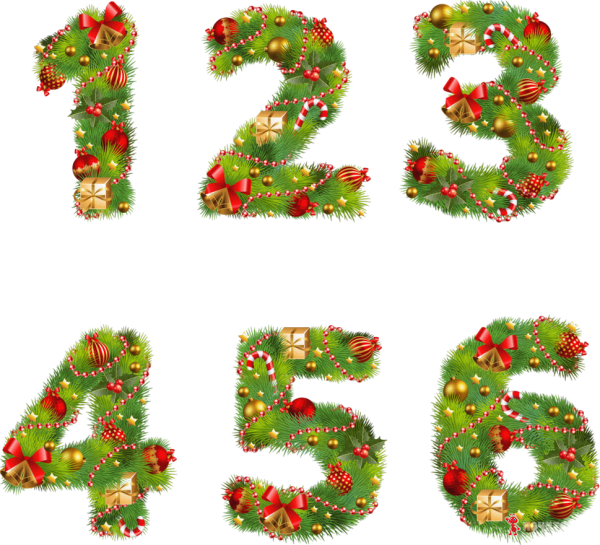 Новогодние цифры