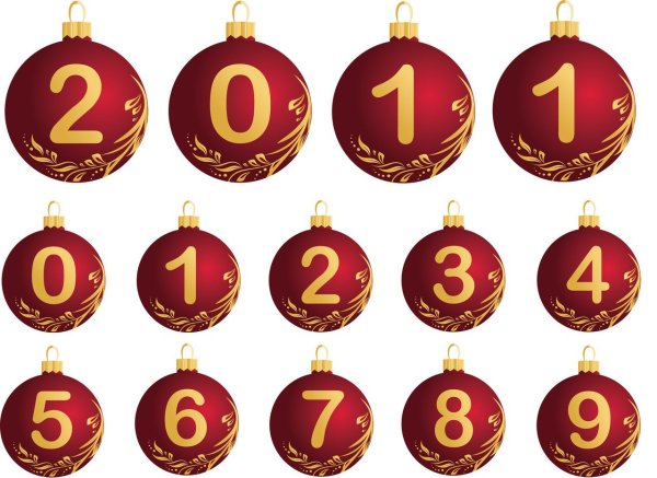 Новогодние цифры