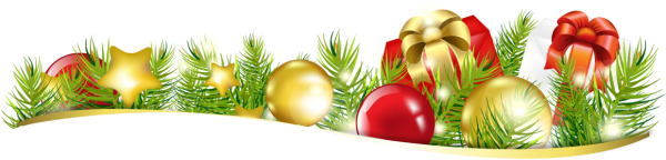 Новогодний бордюр