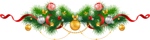 Новогодняя гирлянда на прозрачном фоне